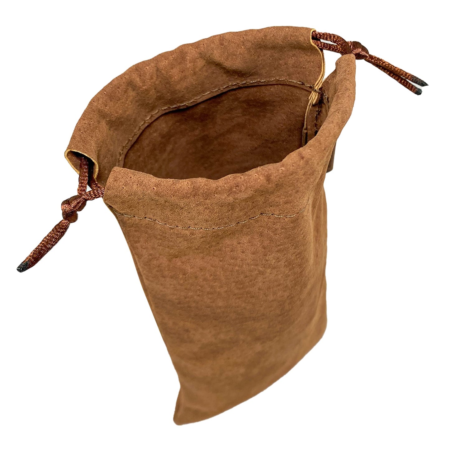 Hide & Drink, Drawstring Bag for Tobacco Pipe Handmade from Sheepskin, Multipurpose Storage for Travel (Cinnamon)