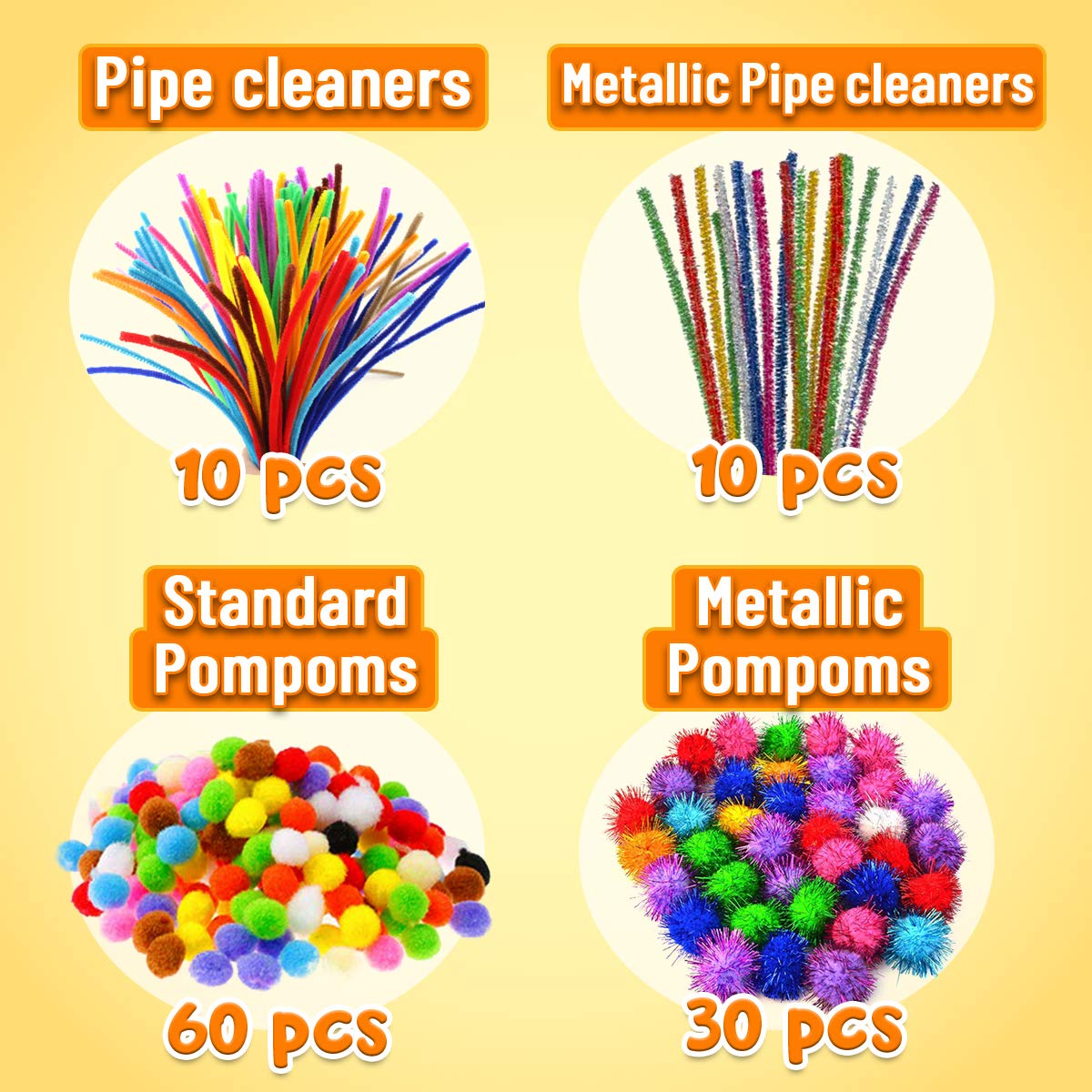 Goody King Arts and Crafts Supplies for Kids - All in One Kid Crafts Toddler Activities Kids School Supplies Age 4 5 6 7 8 Years Old Craft Art Supply Kit Kindergarten Homeschool