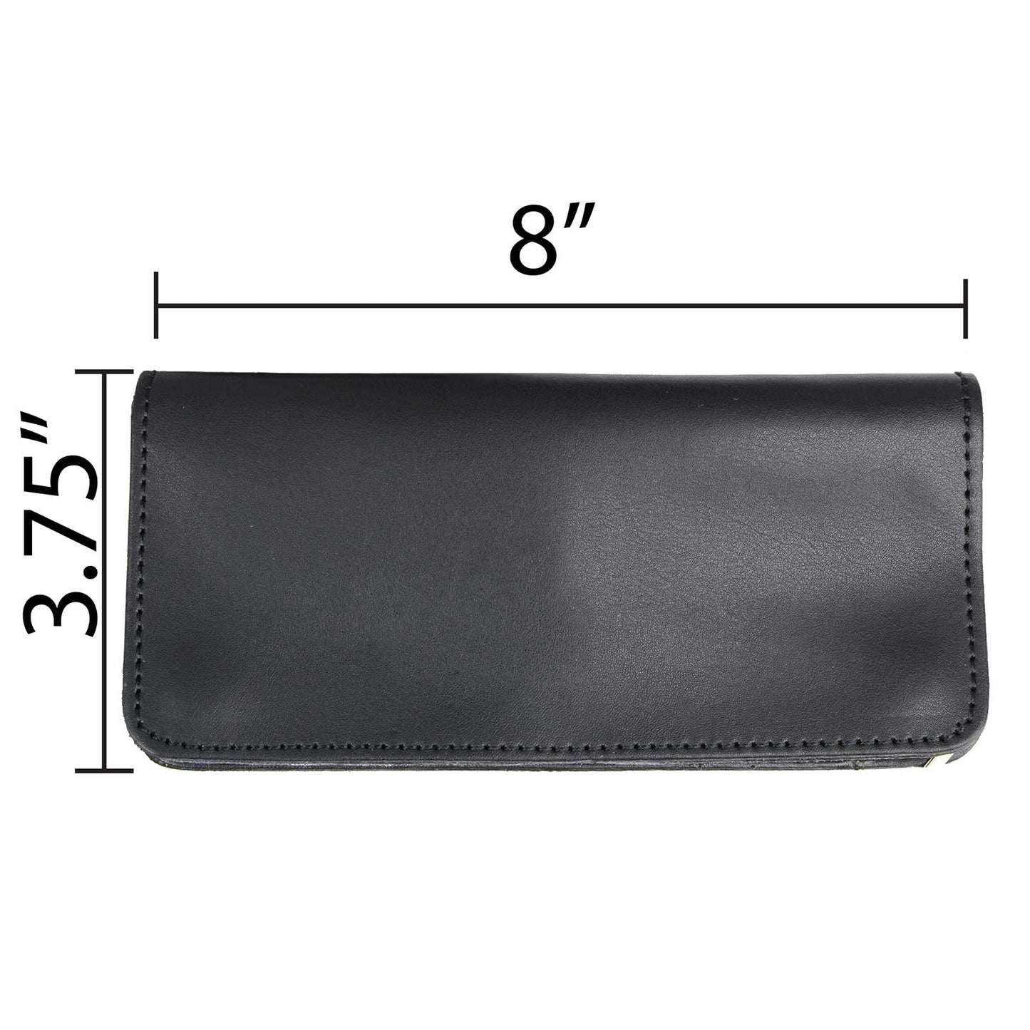 Milwaukee Leather Men's Genuine Leather Tri-Fold Biker Wallet w/Anti-Theft Stainless Steel Chain - 4 Inch