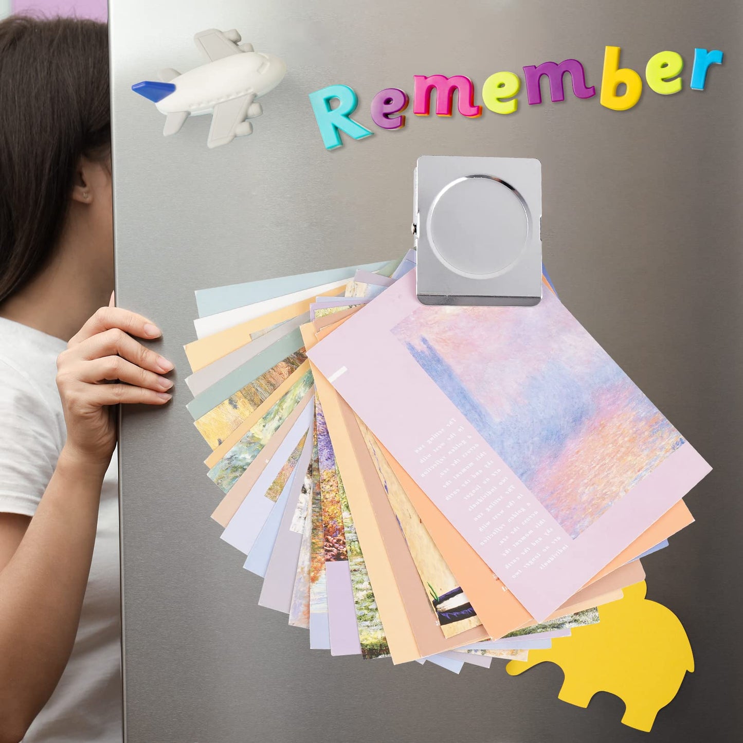 FINDMAG 4 Pack Clip Magnets 2.2 Inch Extra Large Magnetic Clips Heavy Duty, Office Magnetic Clips, Clip Magnets for Home, Office, Whiteboard, Kitchen etc.