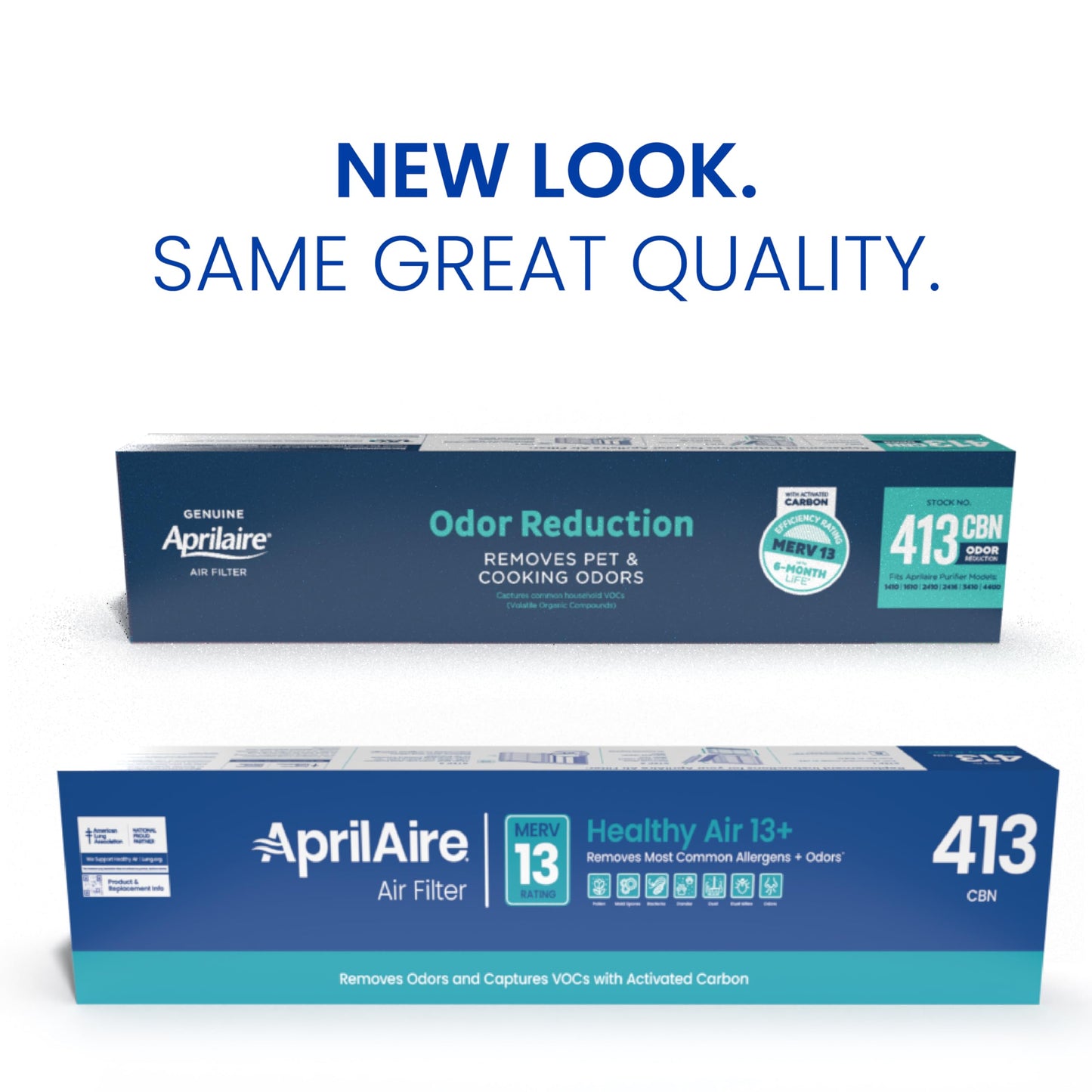 Genuine AprilAire 413CBN Replacement Filter for AprilAire Whole House Air Purifiers - MERV 13 with Carbon, Healthy Home Allergy + Odor Reduction, 16x25x4 Air Filter (Pack of 1)
