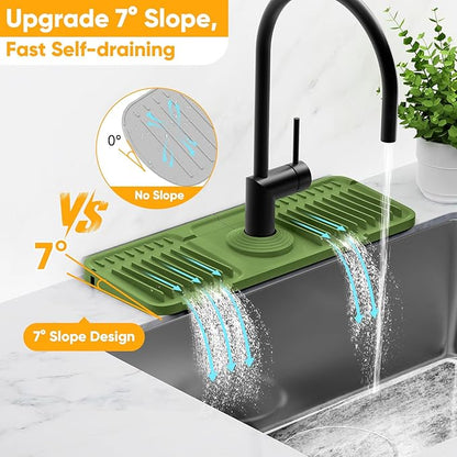 14.6 inch Faucet Mat for Kitchen Sink Splash GuardKitchen Sink Faucet Mat