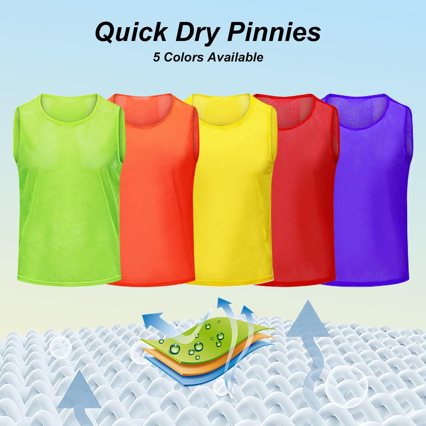 Mofech Mesh Scrimmage Pinnies 12 PCS Team Practice Pennies Youth Adult Training Sports Jerseys For Soccer Basketball Football Green