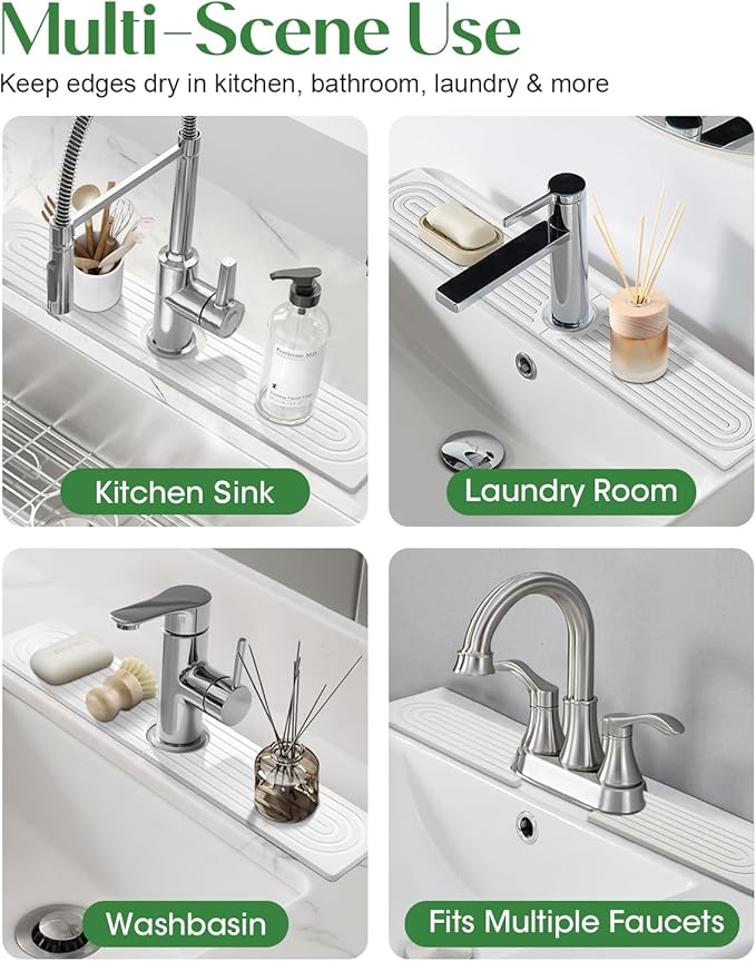 Stone Drying Mat for Kitchen Faucet: Diatomite Stone Drying Tray