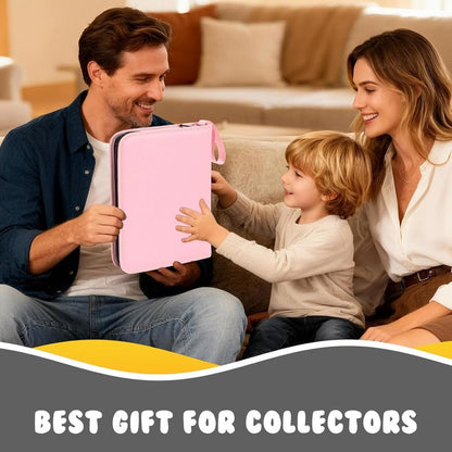 Enamel Pin Display Book - 6-Page Portable Pin Trading Organizer | PU Pink