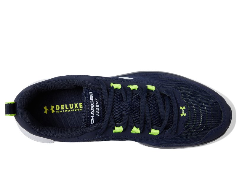 Under Armour Men's Charged Assert 9, (404) Midnight Navy/Yellow Ray/White, 10