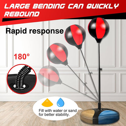 Punching Bag for Kids 3-8 Years Old, Kids Boxing Bag Set with Gloves & Adjustable Stand, Sports Toy for Boys