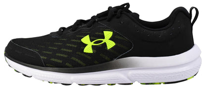 Under Armour Men's Charged Assert 10, (004) Black/Black/High Vis Yellow, 7, US