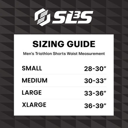 SLS3 Triathlon Shorts Mens – Tri Shorts Mens – 2 Pockets FRT – Designed by Athletes for Racing (Midnight Black, Small)