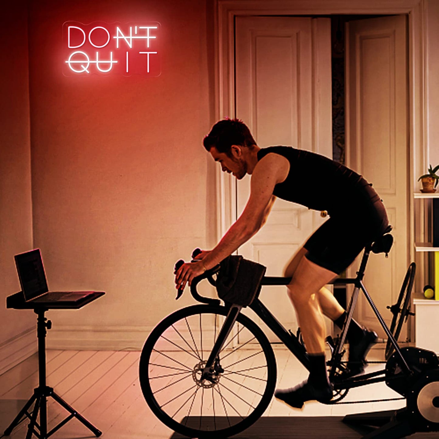 YIKBIK Don't Quit Neon Sign for Wall Decor, DO IT Neon Lights Party Decorations, USB Powered Switch LED Neon Lights Adjustable for Office, Gym, Man Cave, Gamer Room Decor