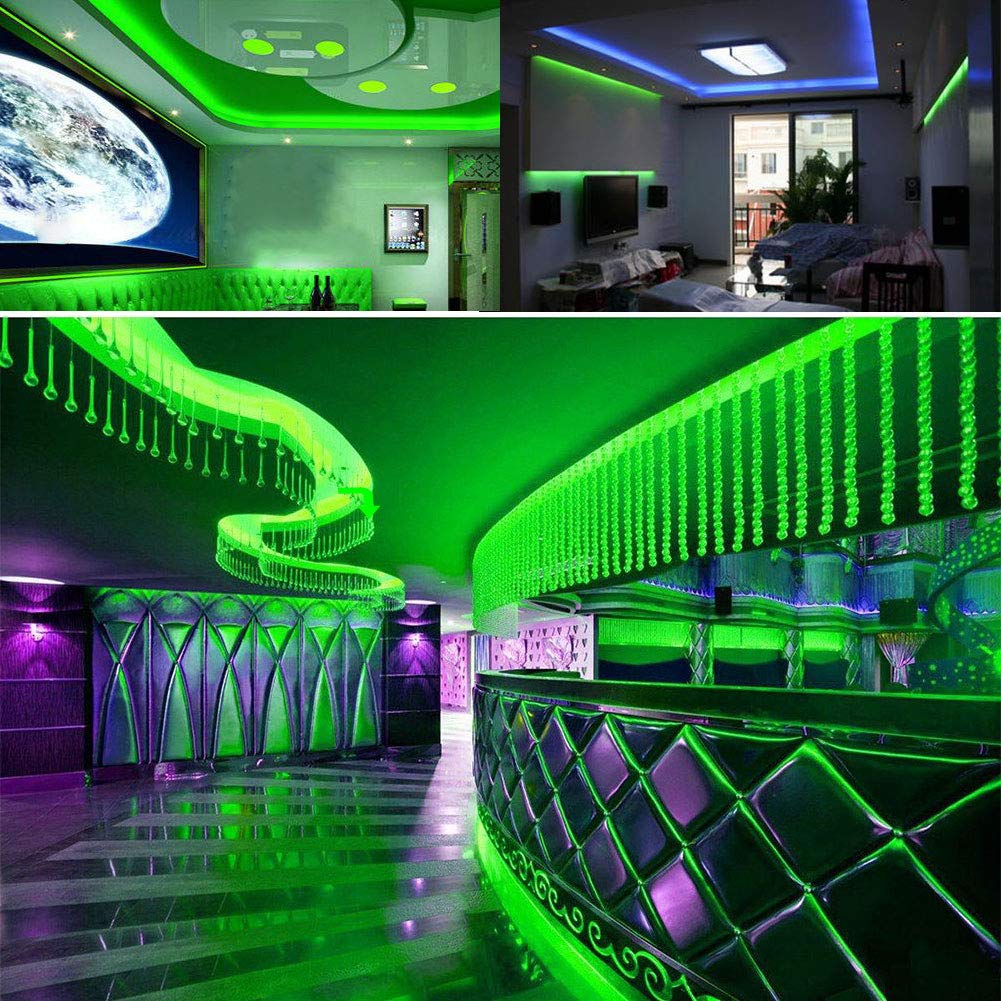 SUYOOULIN LED Strip Lights, SMD 2835 LED Strip, DC12V 1200LEDs 16.4Ft 26000LM High Density LED Light Strips Tube Waterproof IP67, 3 Times Brightness Than SMD3528 LED Strip, Green