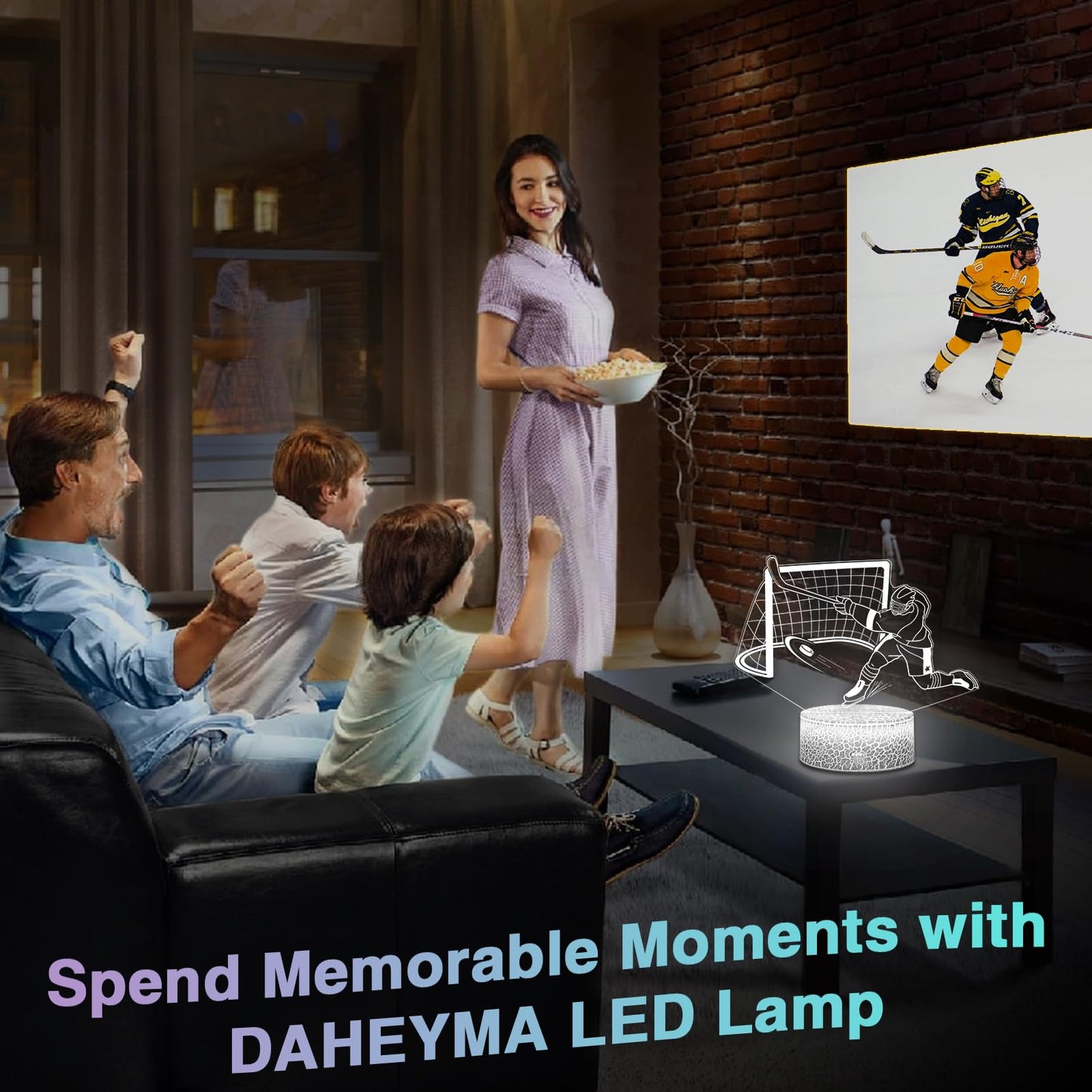 DAHEYMA Basketball 3D Illusion Lamp, Basketball Gifts for Boys Girls