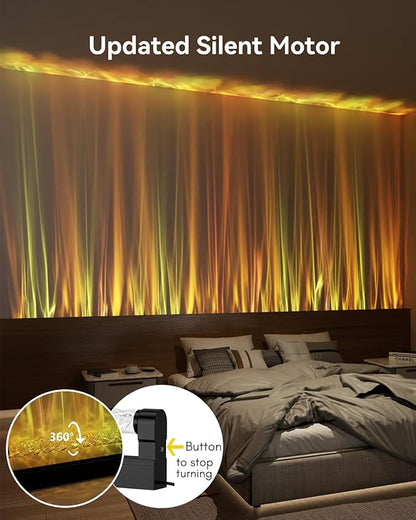 Ocean Wave Lamp RGB LED Light Bar for Bedroom, Cool Ambient Lighting Mood Lighting, Wall Lights for Living Room, Gaming Room Decor, Remote Control (Battery Not Included)