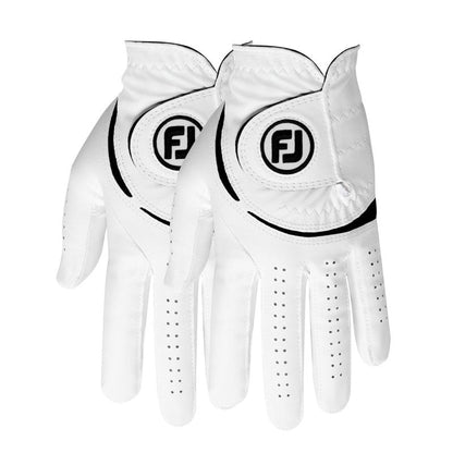 FootJoy Men's WeatherSof 2-Pack Golf Glove, White, XX-Large, Worn on Left Hand