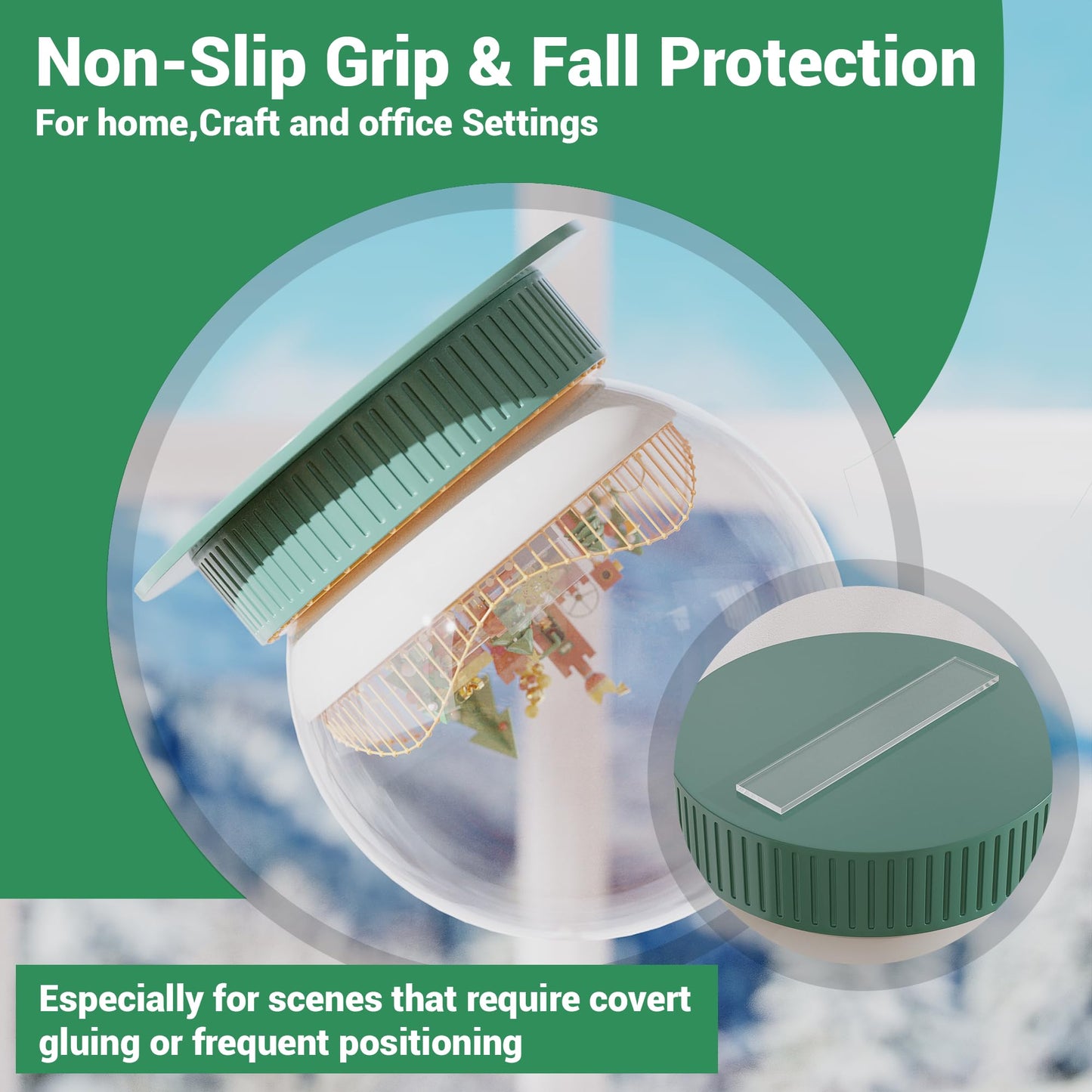 dosun Double Sided Tape Heavy Duty(4 Rolls, Total 40 FT), Sided Nano Tape, Strong Double Sided Tape for Walls, Used for Carpet, Poster, Picture Hanging, Outdoor Multifunctional Mounting Tape
