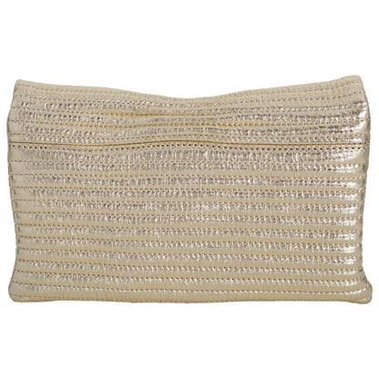 JNB Faux Leather Envelope Clutch Purse, Women’s Crossbody Bag with Detachable Chain, Zipper Pocket, Gold Hardware, 11 x 7 Inches, Gold