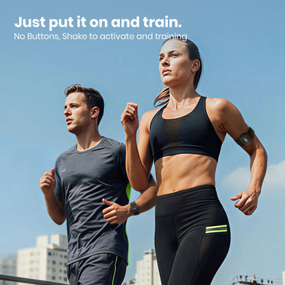 HandPlus Heart Rate Monitor, Comfort Training-Grade Optical Fitness Tracker, Advanced Optical HR with Zone Accuracy, 72h Offline Storage, Bluetooth & ANT+ for Fitness Training