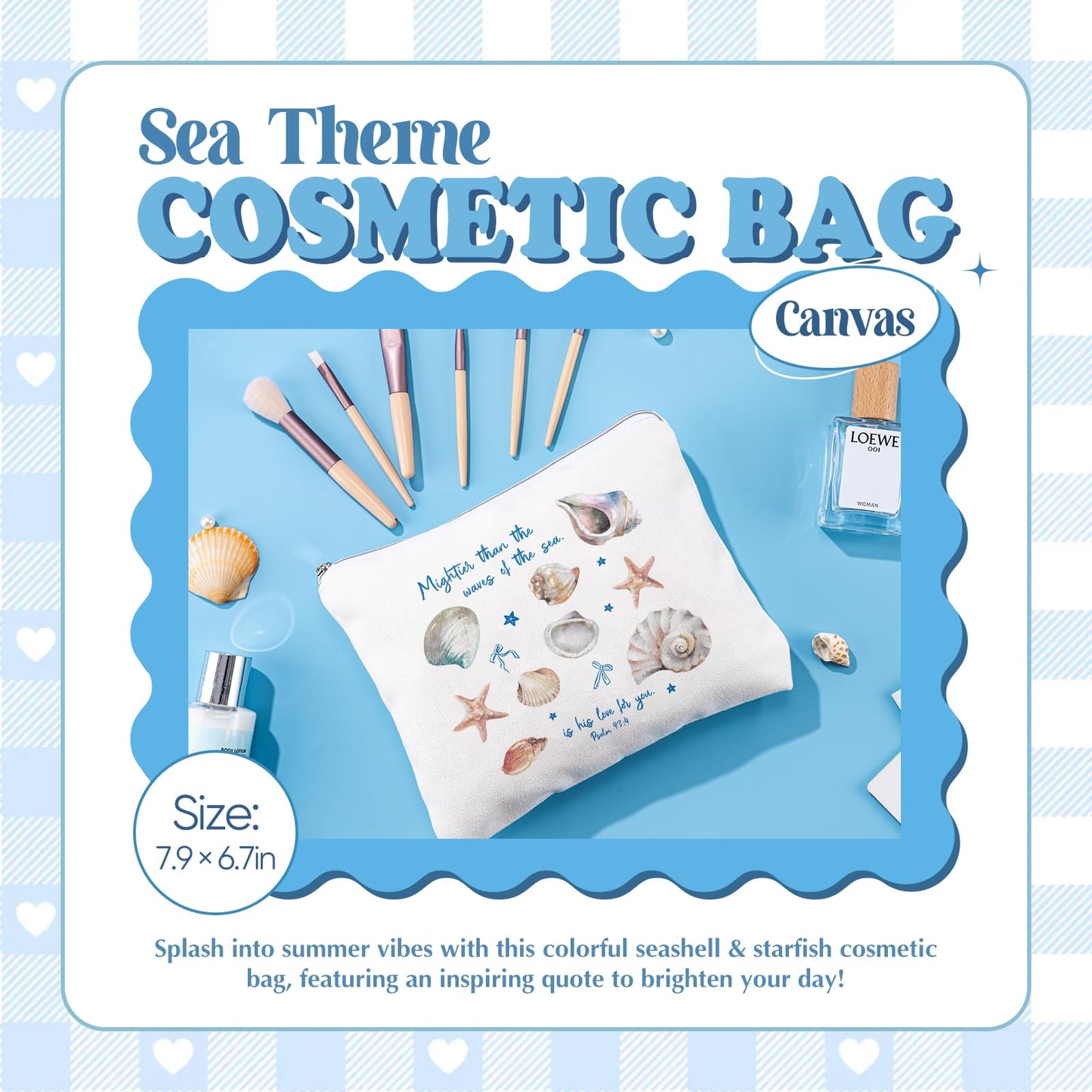 Gifts for Women, 8pcs Ocean Happy Birthday Gifts for Women, Christmas Ideas Inspirational Get Well Soon Gift Baskets Mothers Day Box w/Seashell Tote Bag for Her Mom Sister Friend Friendship