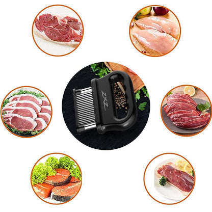 ZXZ Meat Tenderizer, 48 Stainless Steel Sharp Needle Blade, Heavy Duty Cooking Tool for Tenderizing Beef, Turkey, Chicken, Steak, Veal, Pork, Fish.
