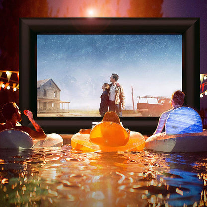 PPXIA Inflatable Movie Screen Outdoor Projector Screen for Outside 20ft, Blow Up Screens Front and Rear Projection with Air Blower, Best for Movie Nights Backyard Home Theater Pool Party