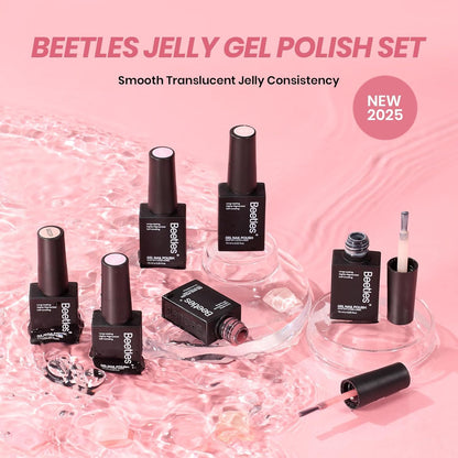 Beetles Cat Eye Gel Nail Polish Set, 6 Summer Colors Pastel Shimmer Glitter Gel Polish Kit Soak Off LED UV Curing Requires Pink Red Blue Orange Green Purple Velvet Gel with Magnet Gift for Women