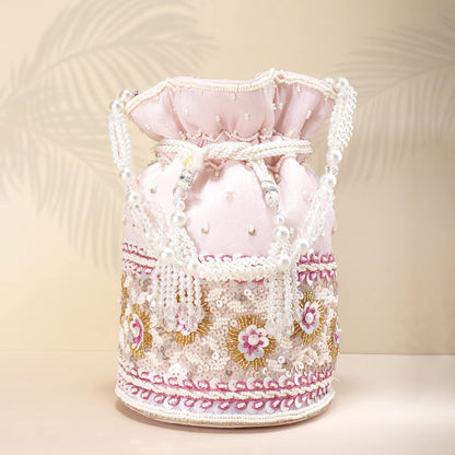 Aheli Indian Potli Bags Gift for Women Evening Bag Clutch Ethnic Bride Purse with Drawstring Mothers Day Gifts for Mom