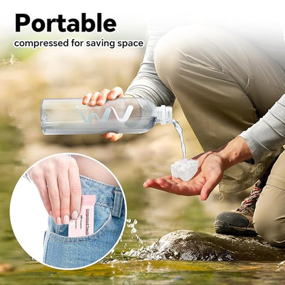 Compressed Towels 90 Pcs, Disposable Coin Towels, Portable Face Towelettes