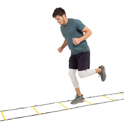 ProsourceFit Speed Agility Ladder for Speed Training and Sports Agility Workouts with Free Carrying Bag, 8 Rung