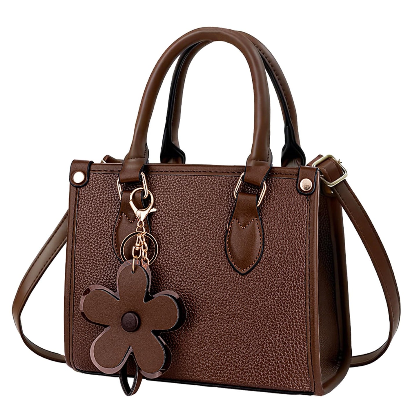 Small Crossbody Bags for Women Mini Leather Shoulder Satchel Purses Top Handle Tote Handbags with Adjustable Strap for ladies