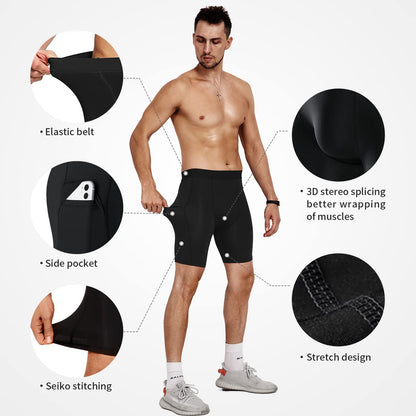 Niksa Compression Shorts Men, Compression Underwear for Men Athletic Shorts, Running Workout Fitness Shorts