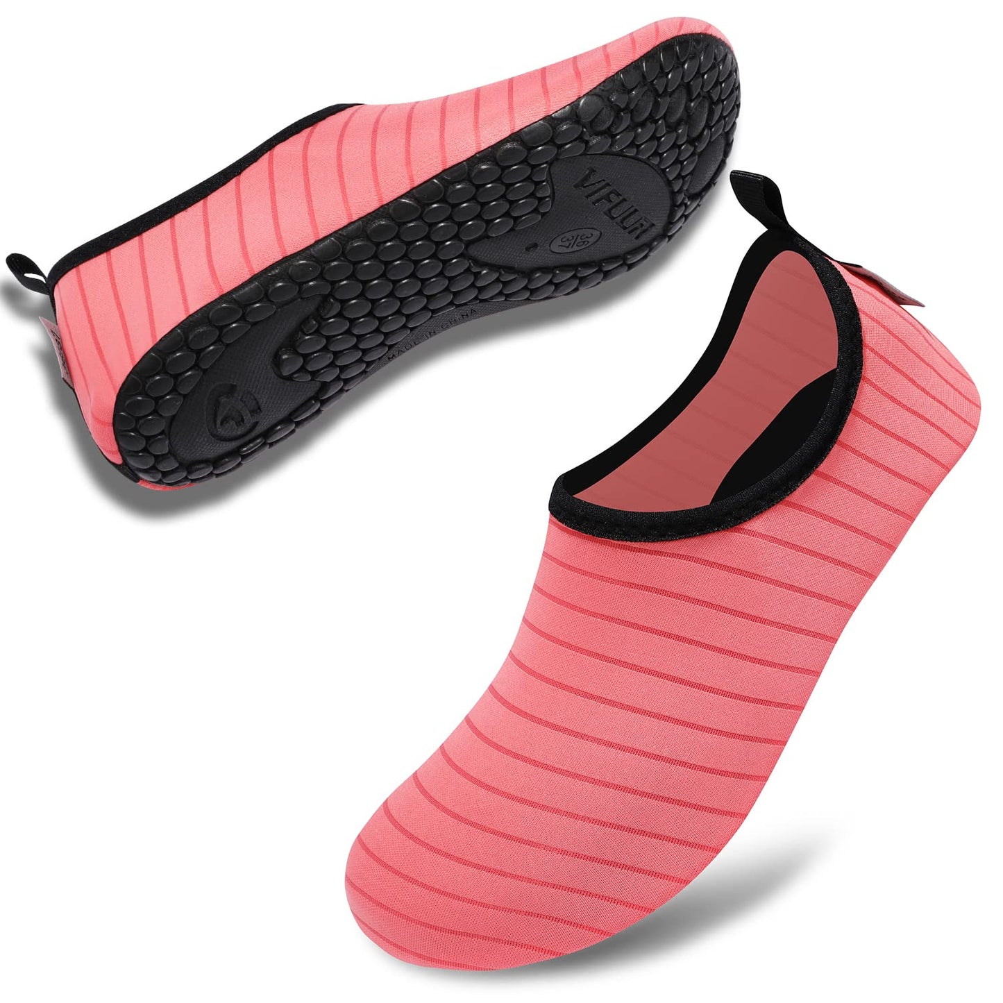 VIFUUR Water Sports Unisex Shoes Pink - 4-5 W US / 3-4 M US (34-35)