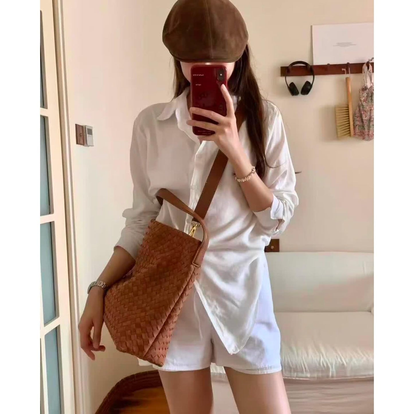 Women's Braided Suede Tote Bag Stylish Suede Hobo Shoulder Bag with Woven Details for Work Travel