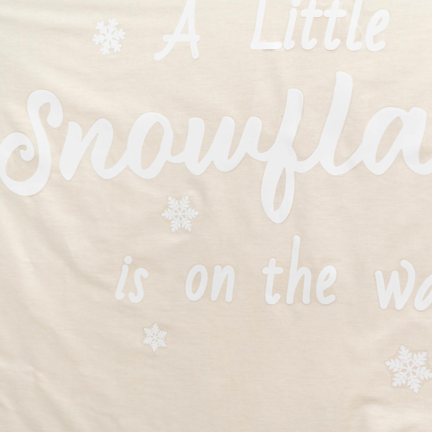 ZAIBIANHAO A Little Snowflake is On the Way Decal - Winter Wonderland Baby Shower White Frosty Backdrop,Gender Reveal Decorations,Christmas Sign Birthday Party Supplies