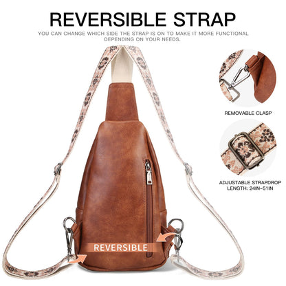 HiChiclife Sling Bag for Women Crossbody Bags for Women Trendy Crossbody purse Fanny Pack Chest Bag for Travel