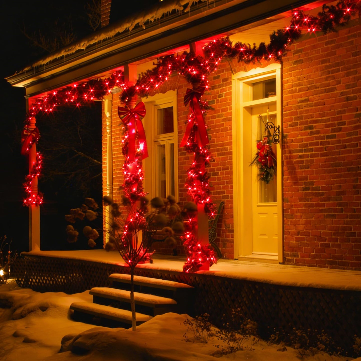 LAMPHOME Red Valentines Day Decor Lights,100 Count 19.6FT Mini Valentine's Lights,Red Christmas String Fairy Lights Outdoor Indoor Plug in for Room Party Wedding Tree Valentines Day Decorations