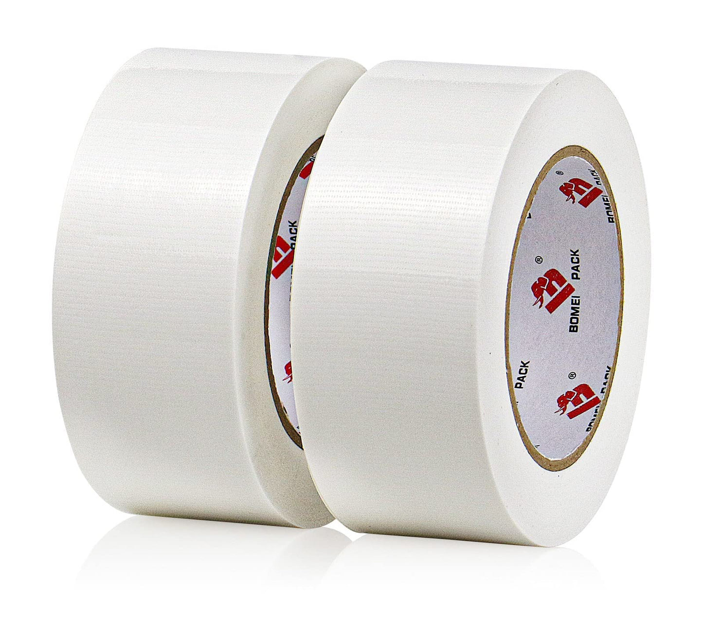 2 Pack Duct Tape Heavy Duty,9 Mil Thickness,2 Inches x 30 Yards,Strong Industrial Strength,Flexible,No Residue,Waterproof and Tear by Hand,Multi-Use for Indoor & Outdoor Repairs(White)