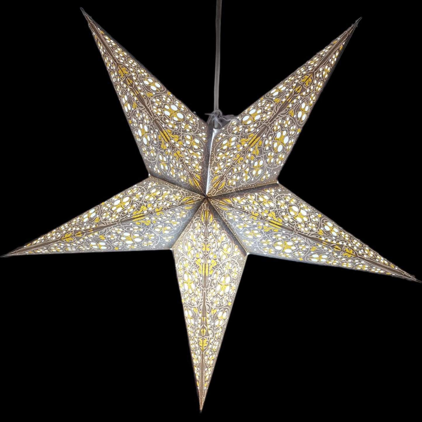 Yepsio Paper Star Lantern Lampshade, 60 cm, Hanging Decorations for Christmas, Wedding, Home, Party (Galaxy 009)
