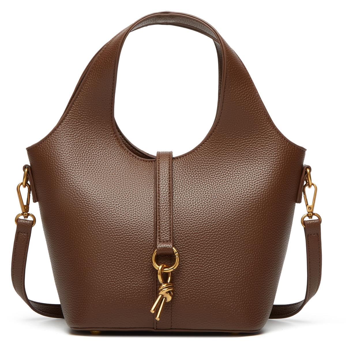 Women Bucket Bag PU Leather Hobo Bag Fashion Shoulder Crossbody Vintage Tote Small Handabg Purse