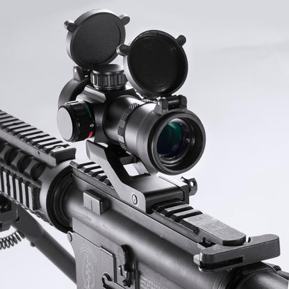 Barska 1x30mm Red Dot Sight – 3.5 MOA, Adjustable Brightness, for Handguns, Rimfire Rifles, Shotguns, Crossbows, with Weaver Mount & Multi-Coated Optics
