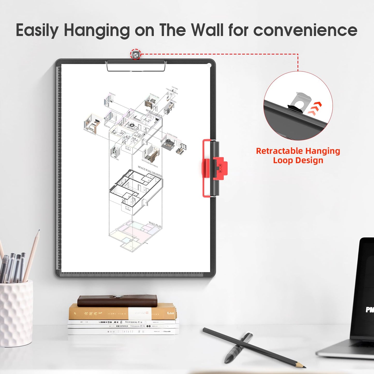 Clipboards with Pen Holder A3 Size 11 x 17 Inch Aluminum Protection Edge Clip Board for Classrooms, Offices, School, Doctor, Coaches [Upgraded Clip] (1 Pack)