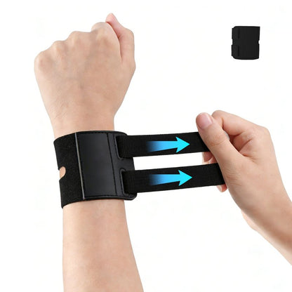 Wrist Brace for Men & Women – Provide Support for Sports, Work, Daily Activities& Wrist Strains Relief – Adjustable Support for Tendonitis, Carpal Tunnel & Arthritis – Fits Left & Right Wrist (1, Black)