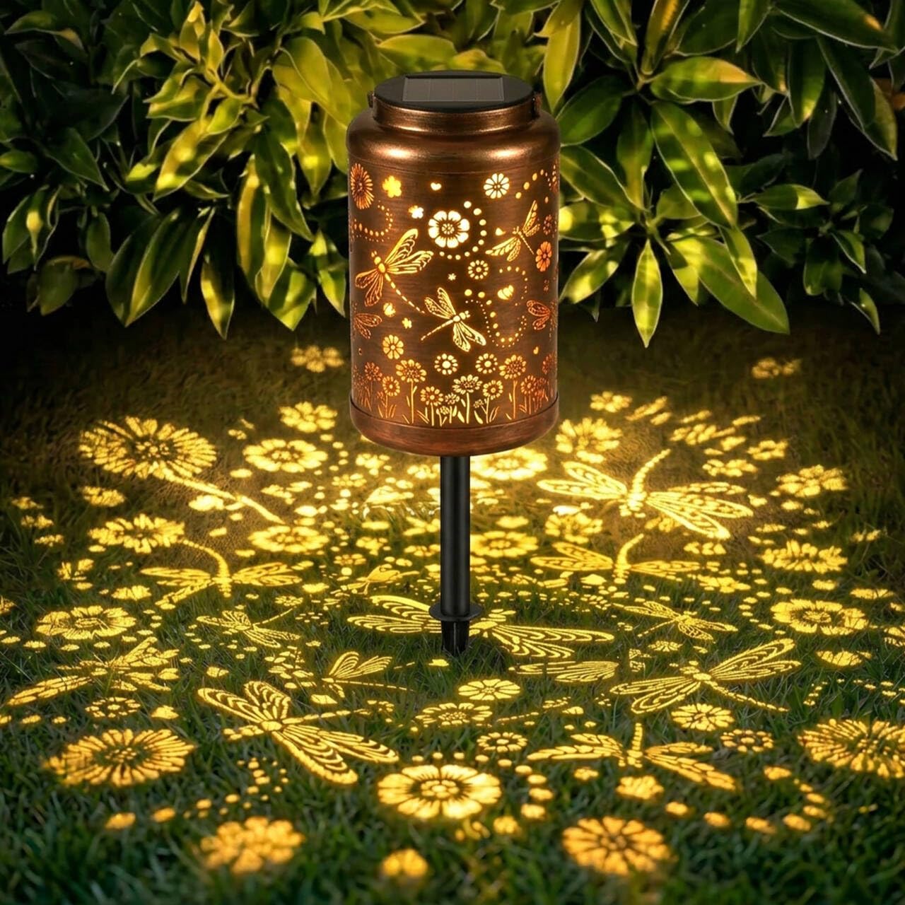 Dragonfly Solar Lanterns Outdoor Waterproof with Ground Stake - Unique Gifts for Women Mom Grandma,Birthday Gifts for Women,House Warming Gift New Home - for Garden Patio Yard Porch Lawn