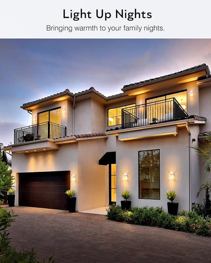 VIANIS White Exterior Garage Lighting Fixtures Wall Mount, 2 Pack Dusk to Dawn Sensor Outdoor Wall Lights for Porch, Modern Outside Lights for House, Outdoor Wall Sconces Lantern for Patio, Coach