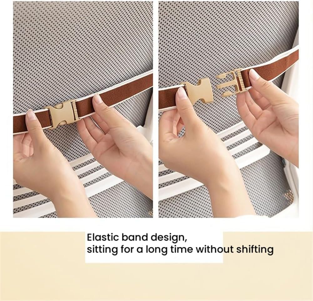 UEncounter Desk Chair Cushion Office Chair Cushion Seat Cushion with Back Support Integrated Pad with Fixed Band for Sedentary Individuals