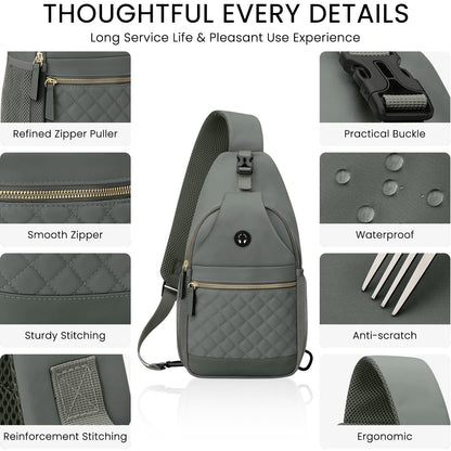 Small Crossbody Purses Bags for Women Men Travel, Chest Sling Bag Women Casual Cross Body Bag for Woman Sling Backpack