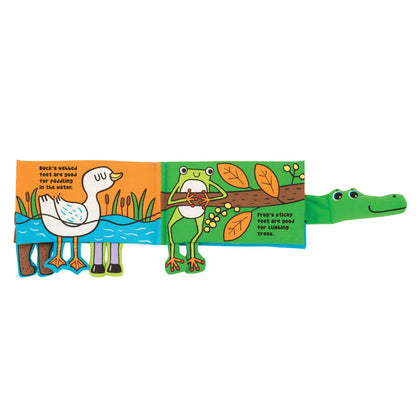 Melissa & Doug Soft Activity Baby Book - Whose Feet? Sensory Toys For Toddlers, Travel Toys For Toddlers Boys and Girls