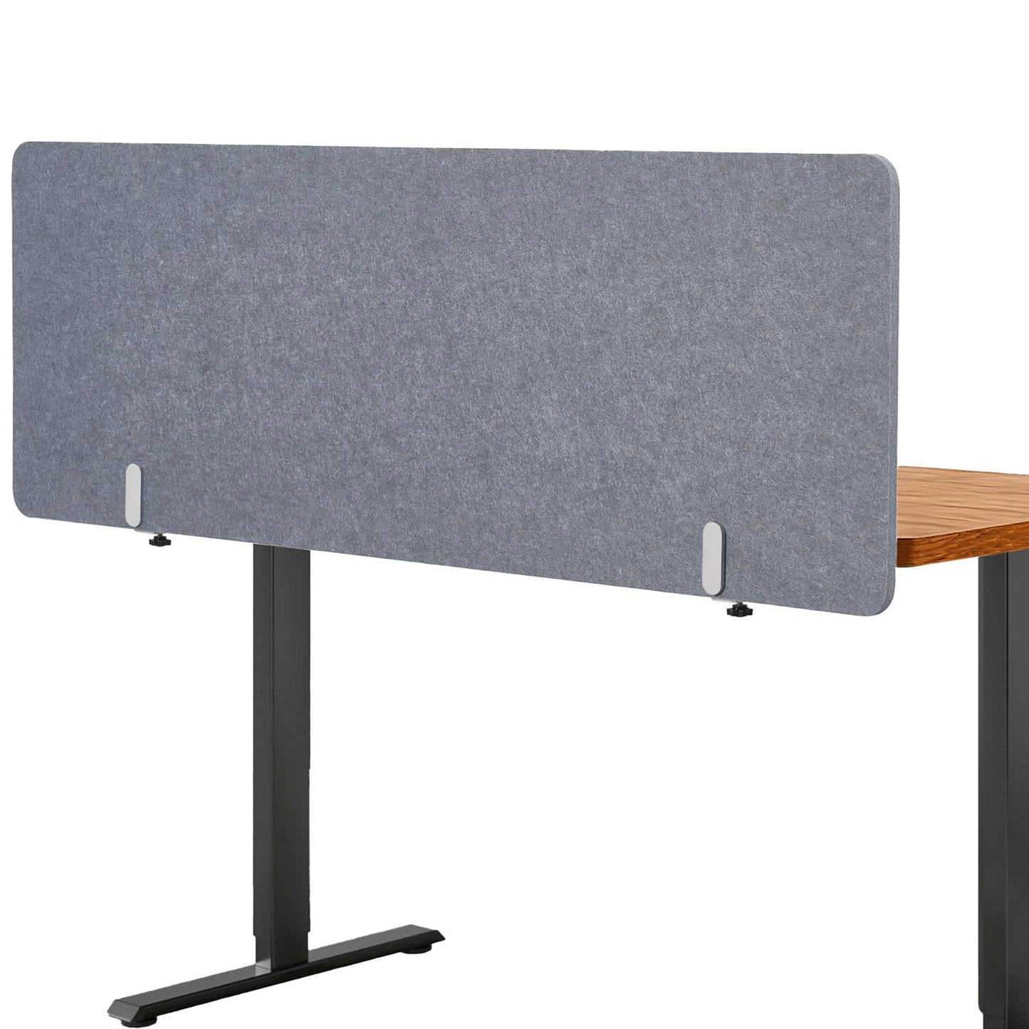 Vandebiao Clamp-On Desk Divider, 48 x 18 Inch Desktop Privacy Partition Panel for Office and Home Workspace - Gray