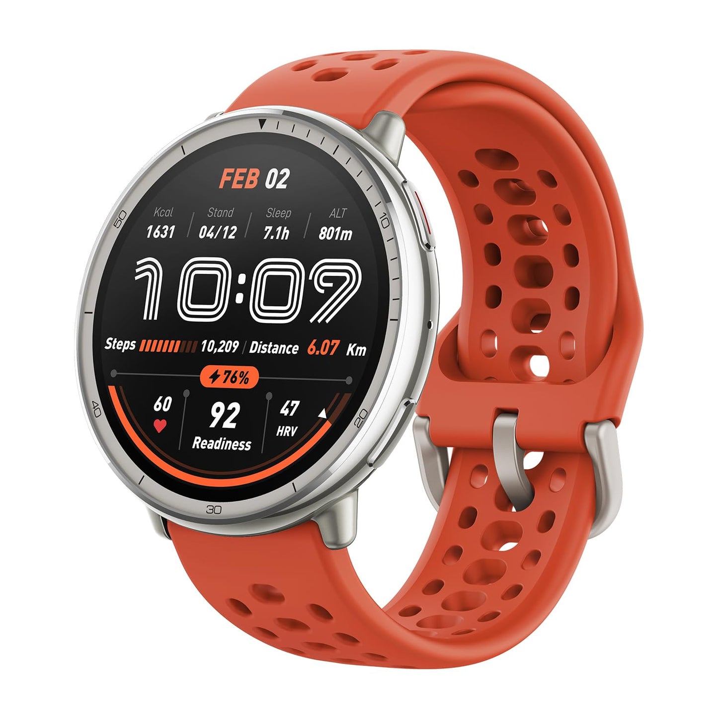 Amazfit Active 2 Sport Smart Watch Fitness Tracker for Android and iPhone, 44mm, 10 Day Battery, Water Resistant, GPS Maps, Sleep Monitor, 160+ Workout Modes, 400 Face Styles, Silicone Strap, Free App