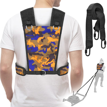 Dolibest Sled Harness for Fitness Resistance, Works with Tire, Sled and Parachute -Adjust Padded Shoulder Strap, Durable and Comfortable, Perfect for Running, Football Speed and Strength Training
