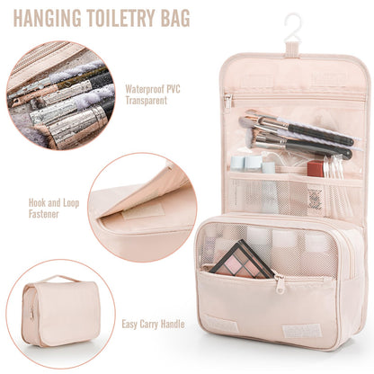 Veken 8 Set Packing Cubes for Travel, Beach Vacation Essentials Accessories for Cruise Ship, Suitcase Organizer Bags for Luggage with Hanging Toiletry & Shoe Bag, Birthday Gifts for Women Mom Her